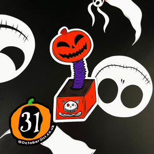 Jack'O In A Box Vinyl Sticker